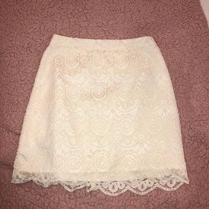 White lace skirt from Hollister